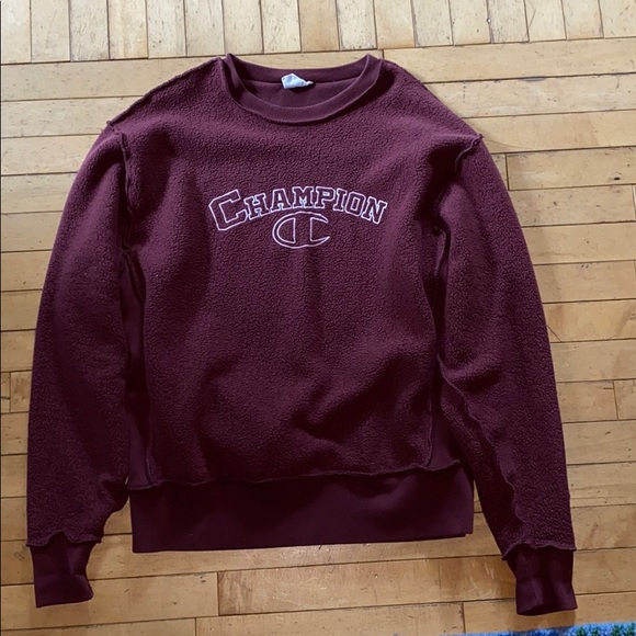 champion inside out sweatshirt